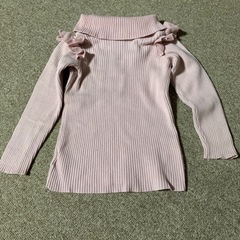 女の子　長袖　タートルネック　冬服　100cmの画像
