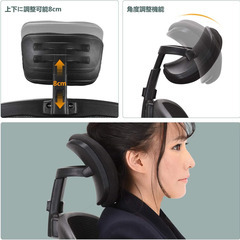 【美品】オフィスチェア / リクライニング / アームレスト付きの画像