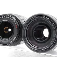 ❤️美品☘️スマホ転送⭐️Canon Eos Kiss X5 ダブルレンズ　カメラケースつき！録画　🔰初心者/すぐ使える/簡単本格撮影/◻︎近くから遠くまで撮影！✨標準・望遠レンズつき！液晶バリアングル機能！ 🌟デジタル一眼レフカメラ☘️ の画像