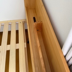 【至急】シングルベッド　マットレス、フレームの画像