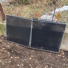 折り畳み収納カゴ　外用ゴミ箱の画像