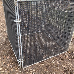 折り畳み収納カゴ　外用ゴミ箱の画像