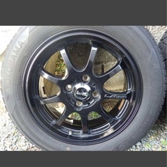 まだまだ使えます！ スタッドレス タイヤ 175/65/R15 YOKOHAMA ヨコハマ アイスガード ice GUARD アルミホイール 社外品の画像