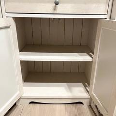 ニトリ　リズバレー　レンジ台　食器棚　　の画像