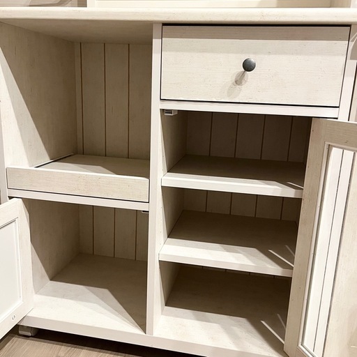 ニトリ リズバレー カウンターワゴン キッチン収納 食器棚