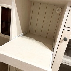 ニトリ　リズバレー　カウンターワゴン　キッチン収納　食器棚の画像