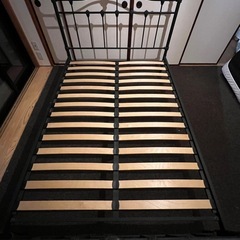 至急‼️アイアンベッドフレーム ダブル ブラックの画像