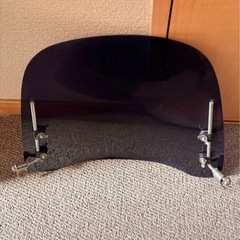 バイク用風除けフロントシールド透明とスモーク2点の画像