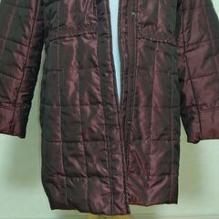 コート　レディース　ダークレッドの画像