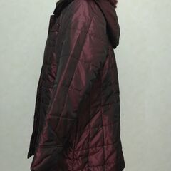 コート　レディース　ダークレッドの画像