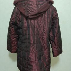 コート　レディース　ダークレッドの画像