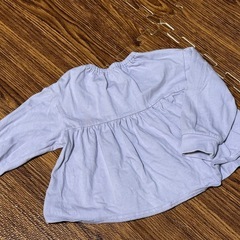 USED品 BABY カンタンT 長袖 トップス トレーナー リボン 90cmの画像