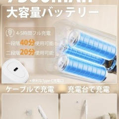 新品未使用 コードレス2way掃除機 小型の画像