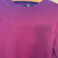 カシミヤクルーネックセーター9990円の画像