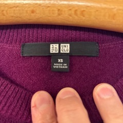 カシミヤクルーネックセーター9990円の画像