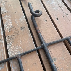 焚き火フック　焚き火ハンガー　アイアンフック　キャンプの画像