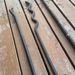 焚き火フック　焚き火ハンガー　アイアンフック　キャンプの画像