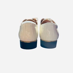 ホワイトドレスシューズと蝶ネクタイセット　結婚式　衣装　セレモニー　フォーマルの画像