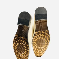 ホワイトドレスシューズと蝶ネクタイセット　結婚式　衣装　セレモニー　フォーマルの画像