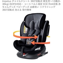 チャイルドシート　ISOFIX対応の画像