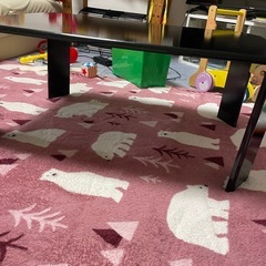ローテーブル　黒　中古傷ありの画像