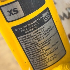 GIANT ロードバイク  黄色の画像