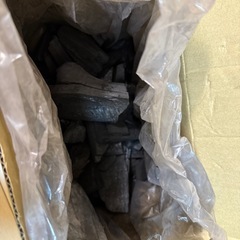 バーベキュー用木炭&着火剤(どちらも一部使用)の画像