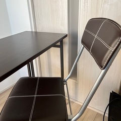 【商談中】ニトリ　折りたたみ　チェアとデスクの画像