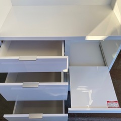 ニトリ　キッチンボード　エトナ90KB  WHの画像