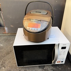 冷蔵庫　21年製162L    ☆洗濯機20年製6kg☆電子オーブンレンジ20年製☆炊飯器5.5 20年製　まとめて4点セットの画像