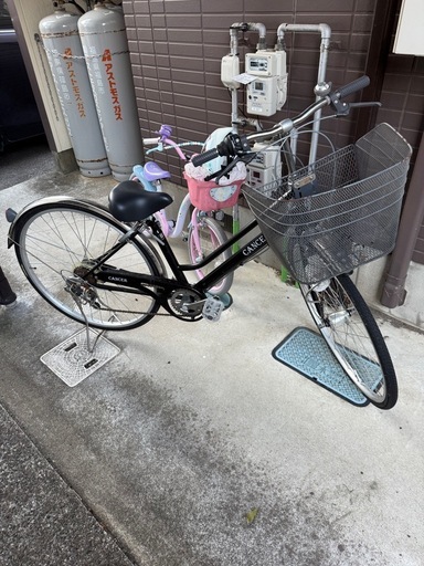 (商談中)自転車 黒 ギア付き