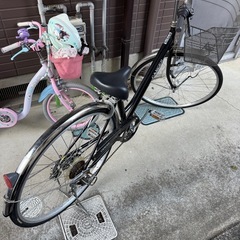 自転車 黒 ギア付きの画像
