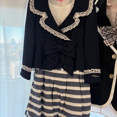 Barbie メゾピアノ　リボン付き ジャケット スカート セット120 160の画像