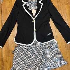 Barbie メゾピアノ　リボン付き ジャケット スカート セット120 160の画像