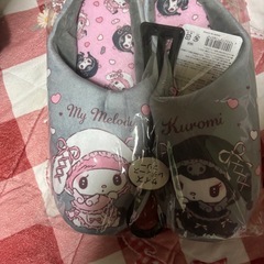 お譲り先決定！キティ&メロクロスリッパセットの画像