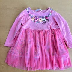 【90サイズ】女の子　洋服まとめ売り　ダウンジャケット、パンツ、インナーの画像