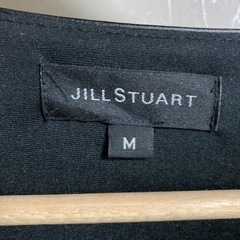 JILL STUART ラメ入りブラック ツイード ノーカラーコート Mの画像