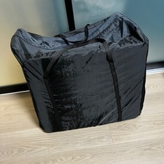 折りたたみベビーベッド 蚊帳・収納付き グレー系の画像