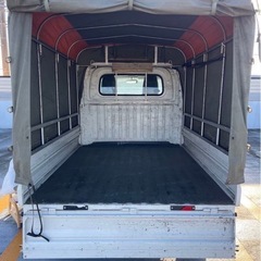 白 軽トラ オートマ 幌車 禁煙 軽貨物 トラックの画像