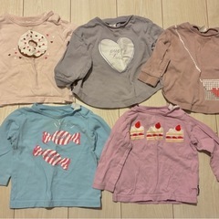 【春夏秋＋アウター20枚まとめ売り】女の子　80サイズ　洋服 保育園用にもの画像