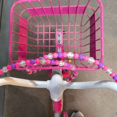 【引取のみ】幼児用自転車 16インチ ミニーマウス 補助輪･両側スタンド付属の画像