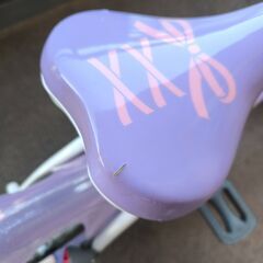 【引取のみ】幼児用自転車 16インチ ラプンツェル 補助輪･スタンド付属の画像