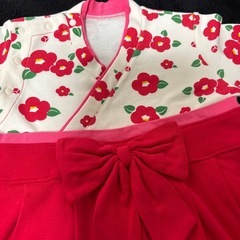 90女の子袴着物　お正月.ひな祭りの画像