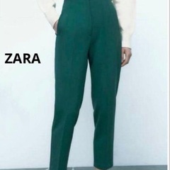 試着のみ ZARA ハイウエストパンツの画像