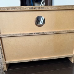 コンパクトテレビ台／ローボード　ナチュラル木目　配線穴あり の画像