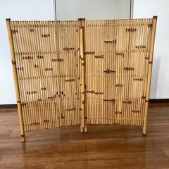 竹ついたて【町田市再生家具】252710の画像