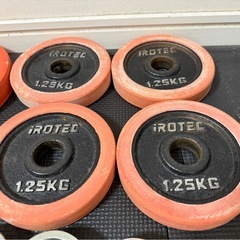 IROTEC（アイロテック） ラバーダンベル40KGセット（片手20kg×2個）の画像