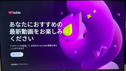 2021年製/50V型/4Kチューナー内蔵/液晶テレビ 50A65G/ネット動画