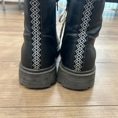 24cm 合皮ショートブーツの画像