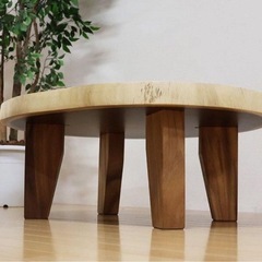 モンキーポッド　輪切り一枚板ローテーブル の画像